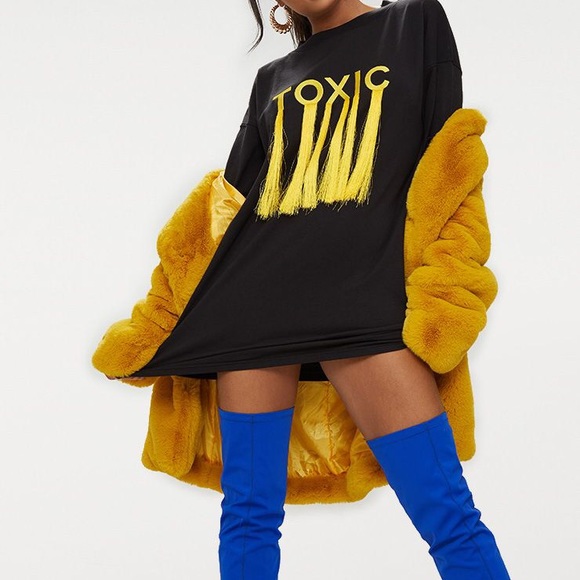toxic t shirt dress